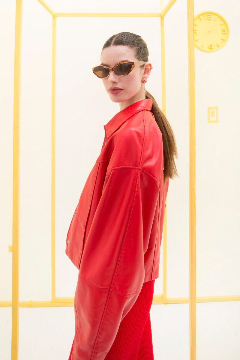 CAMPERA DE CUERO MAYA // OVINO ITALIANO