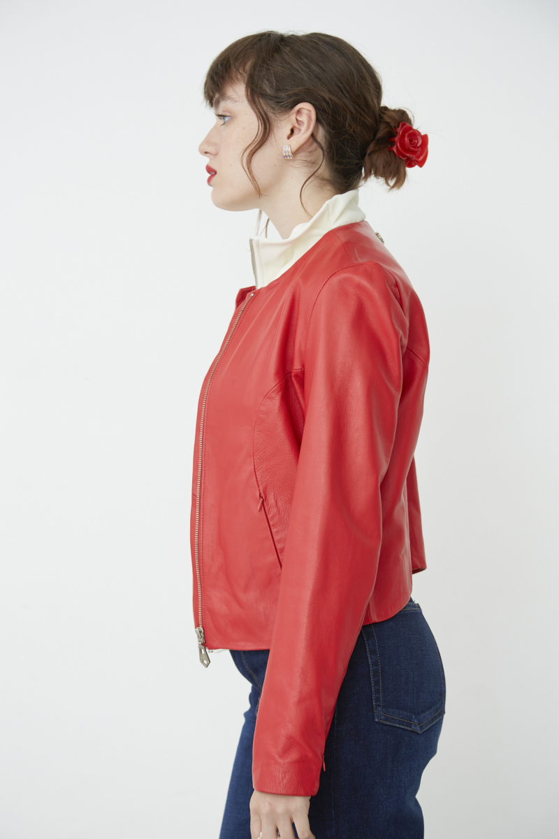 CAMPERA DE CUERO MARION // OVINO ITALIANO