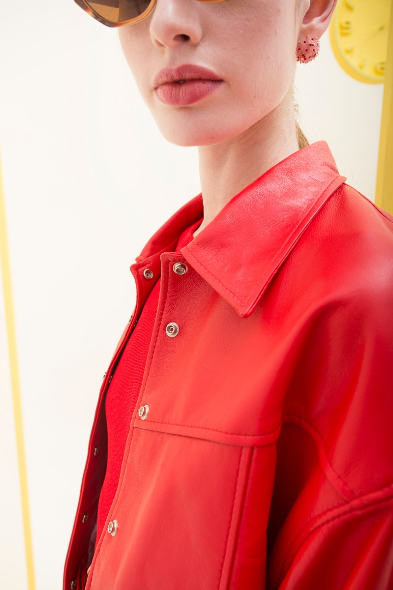 CAMPERA DE CUERO MAYA // OVINO ITALIANO