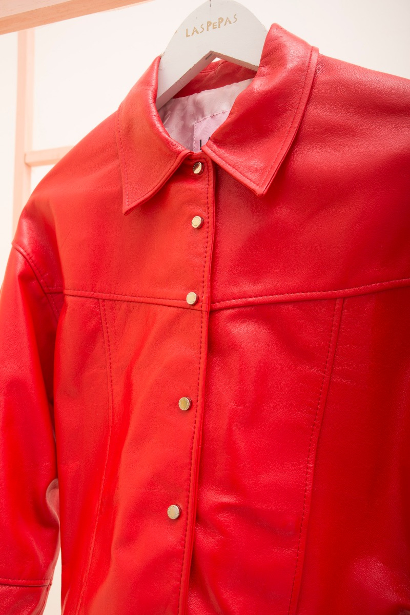 CAMPERA DE CUERO MAYA // OVINO ITALIANO