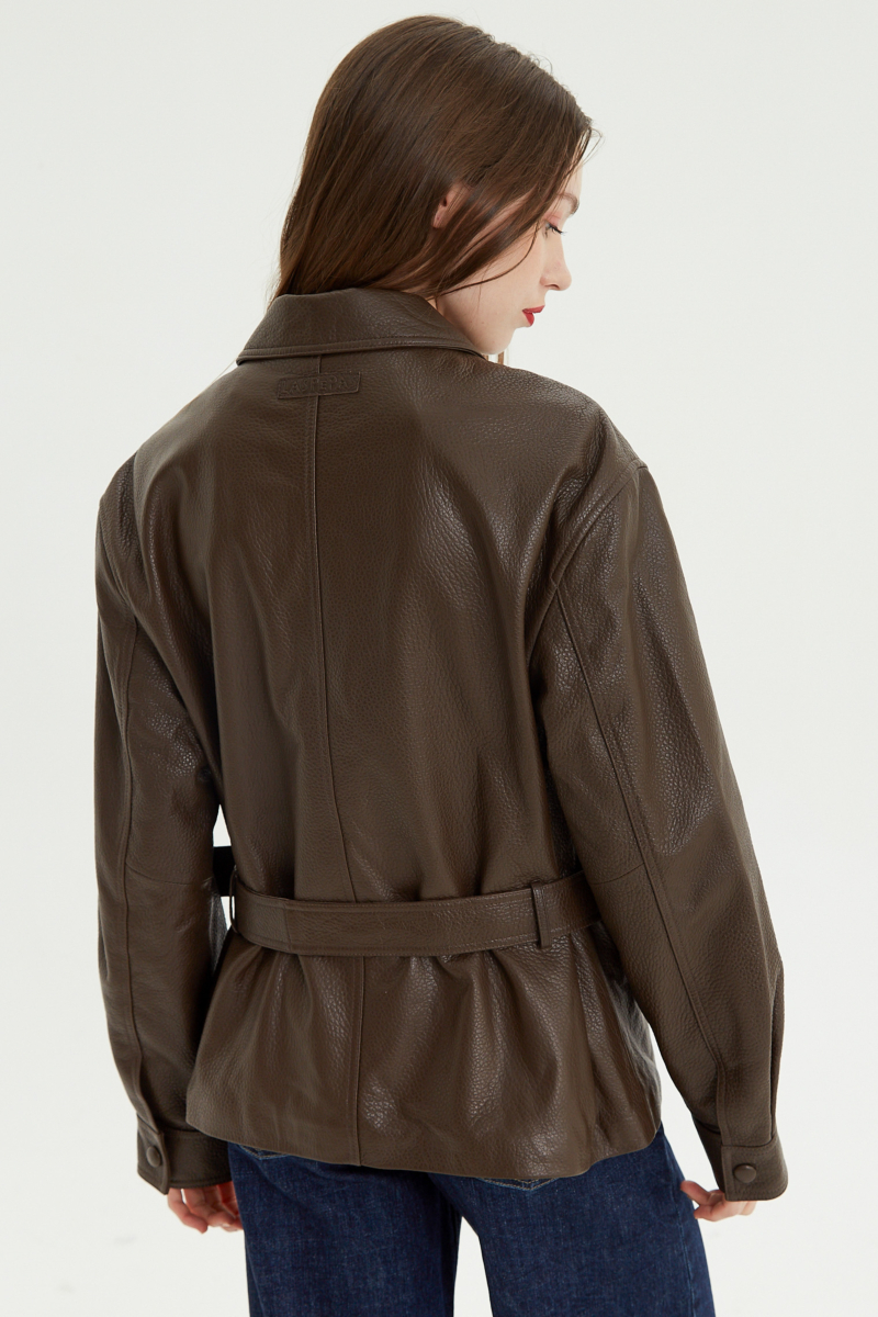 CAMPERA DE CUERO HOLLY // OVINO