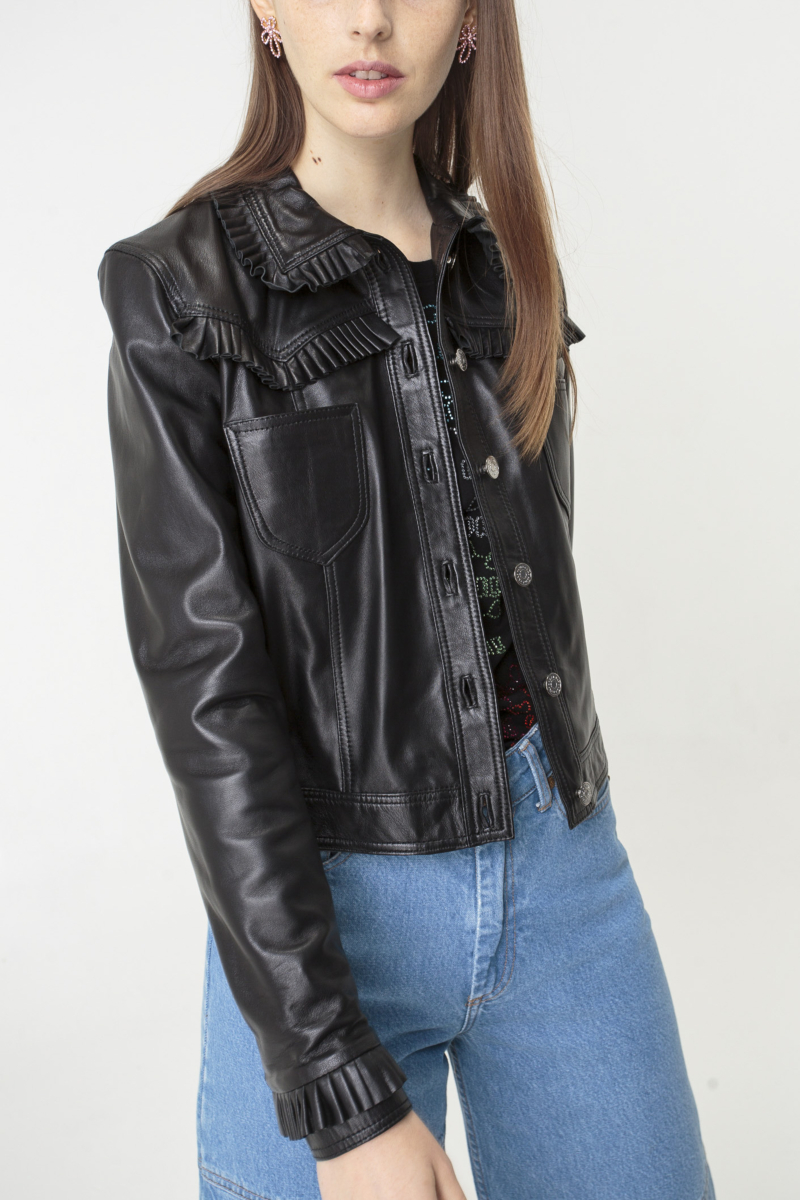 CAMPERA DE CUERO BRIGITTE // OVINO ITALIANO