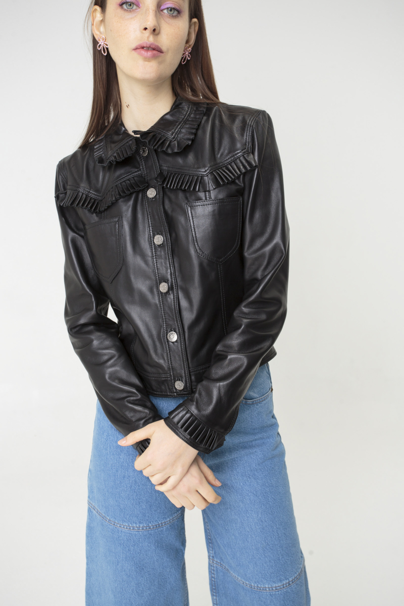 CAMPERA DE CUERO BRIGITTE // OVINO ITALIANO