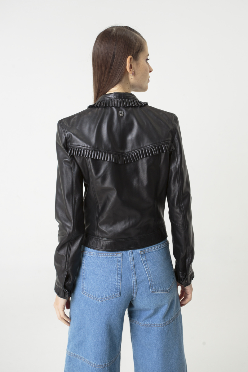 CAMPERA DE CUERO BRIGITTE // OVINO ITALIANO