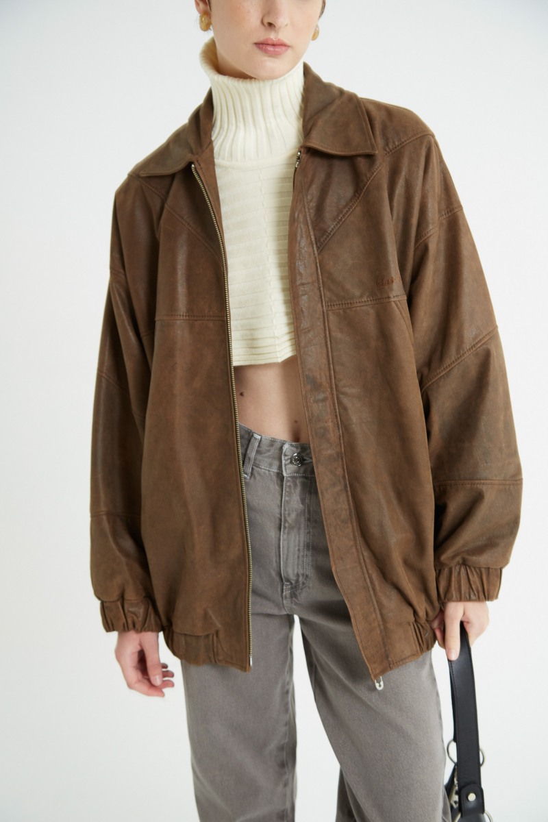 CAMPERA DE CUERO BALIK / VACUNO