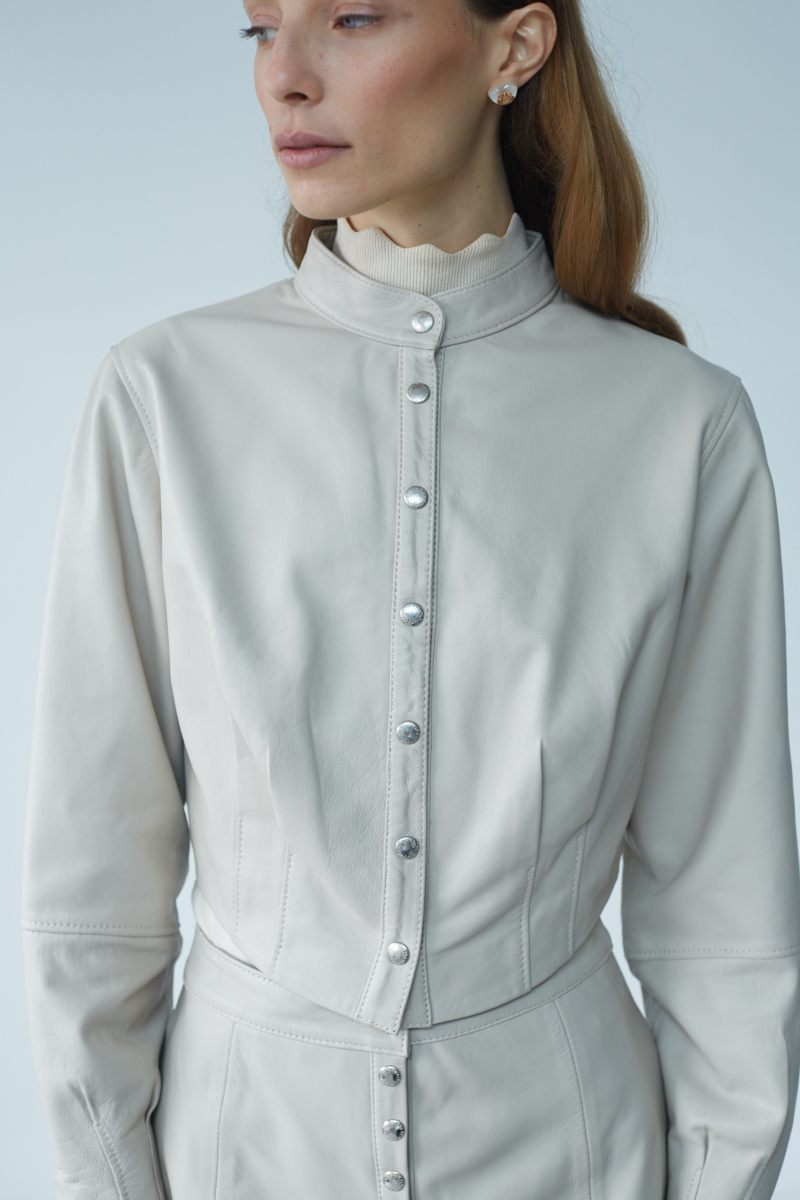 CAMPERA DE CUERO FRANCESCA // OVINO ITALIANO