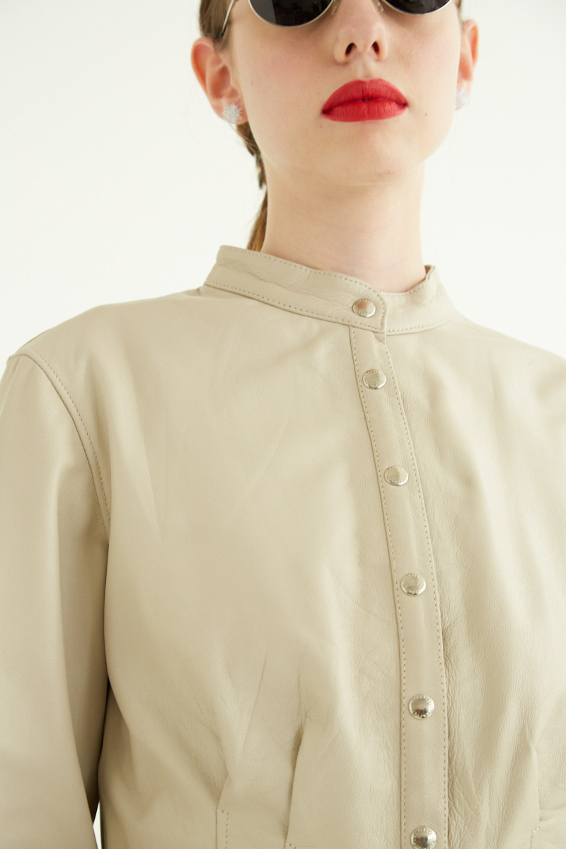 CAMPERA DE CUERO FRANCESCA // OVINO ITALIANO