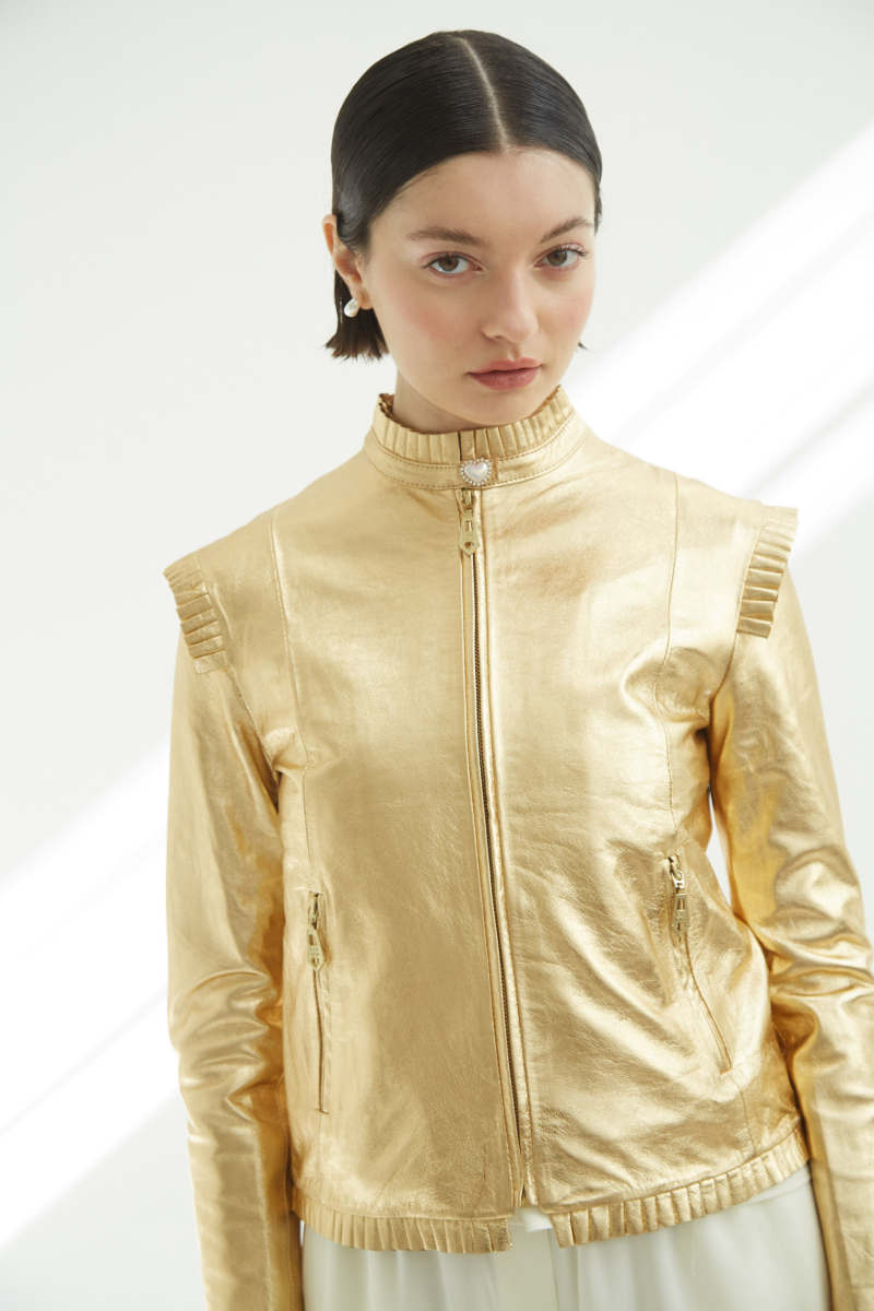 CAMPERA DE CUERO ANYA TAYLOR SWIFT//OVINO ITALIANO 