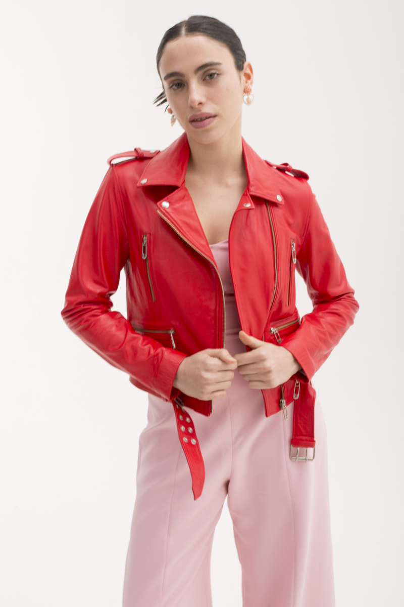 CAMPERA DE CUERO SOPHIE // OVINO ITALIANO