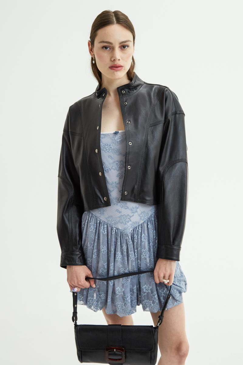 CAMPERA DE CUERO ALEXA // OVINO ITALIANO