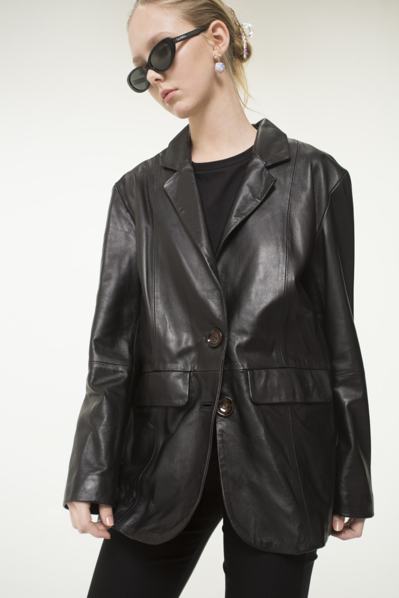 BLAZER DE CUERO JONES / OVINO ITALIANO