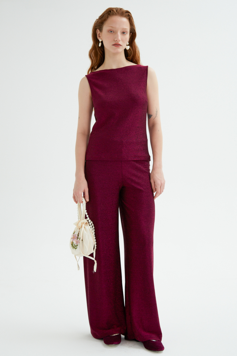 PANTALÓN PALAZZO ROSS LUREX