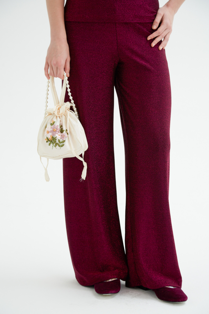 PANTALÓN PALAZZO ROSS LUREX