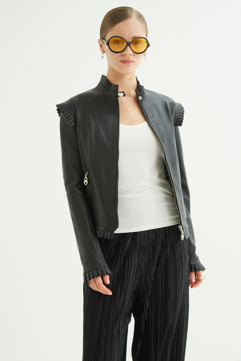 CAMPERA DE CUERO ANYA TAYLOR // OVINO ITALIANO