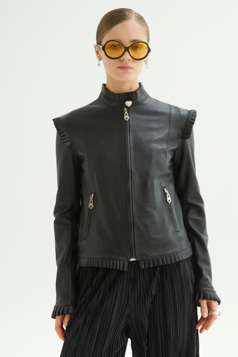 CAMPERA DE CUERO ANYA TAYLOR // OVINO ITALIANO