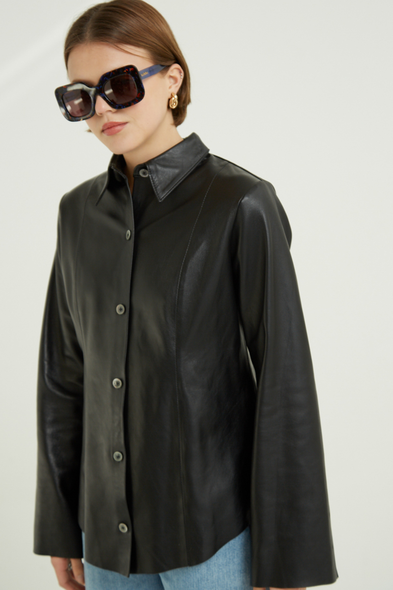 CAMISA DE CUERO GRETA // OVINO ITALIANO