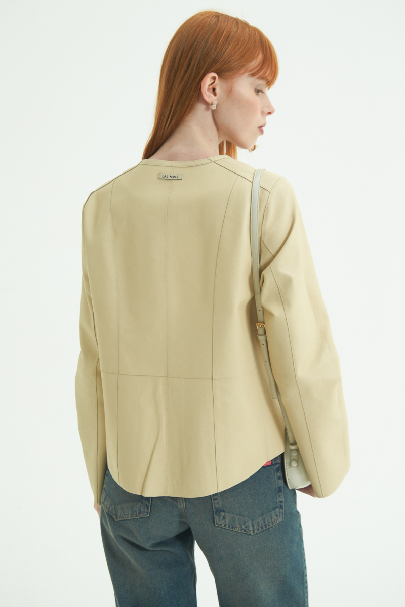 CAMPERA DE CUERO GAL REVERSIBLE
