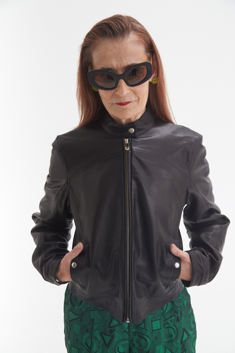 CAMPERA DE CUERO BROWN // OVINO