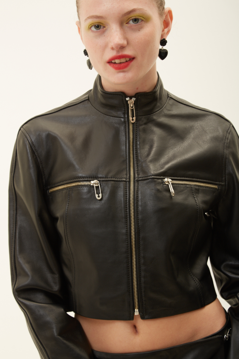 CAMPERA DE CUERO MOTOMAMI // OVINO ITALIANO