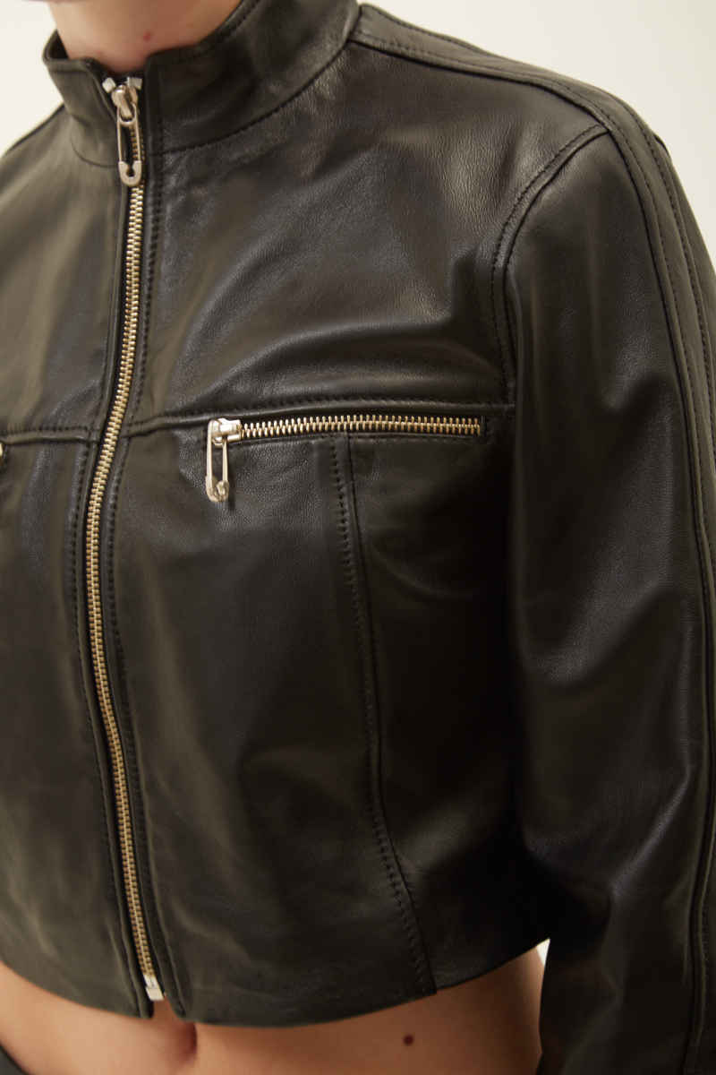 CAMPERA DE CUERO MOTOMAMI // OVINO ITALIANO