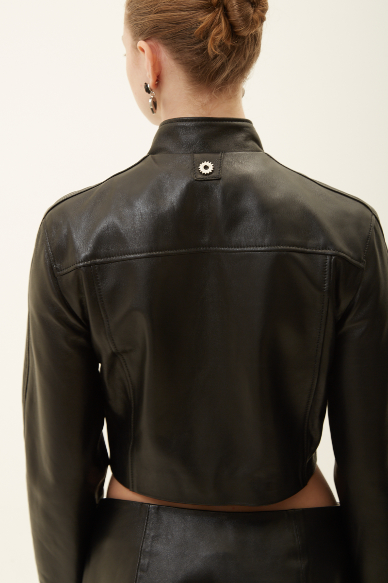 CAMPERA DE CUERO MOTOMAMI // OVINO ITALIANO