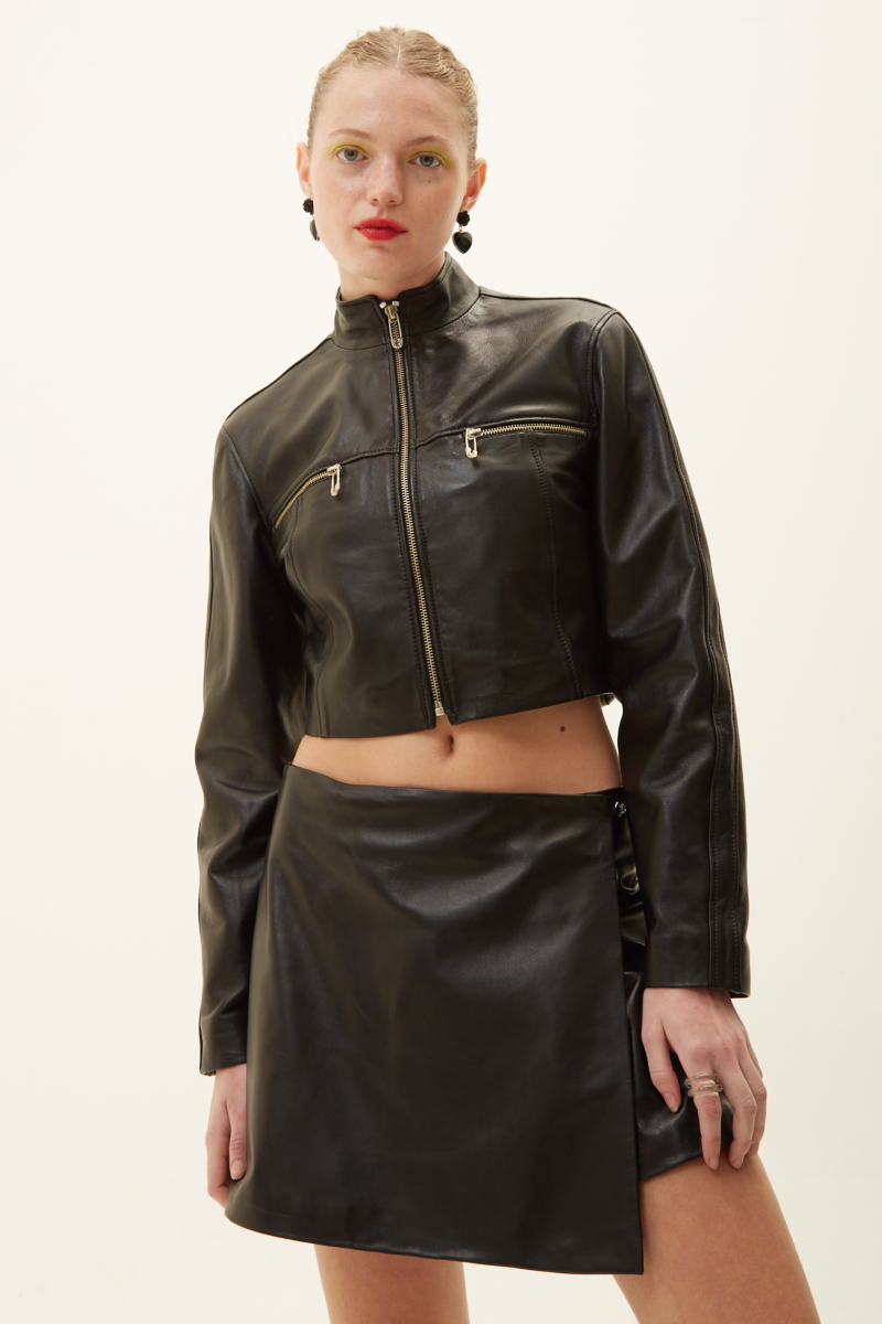 CAMPERA DE CUERO MOTOMAMI // OVINO ITALIANO