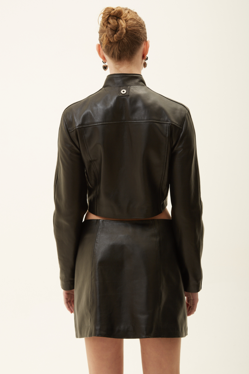 CAMPERA DE CUERO MOTOMAMI // OVINO ITALIANO