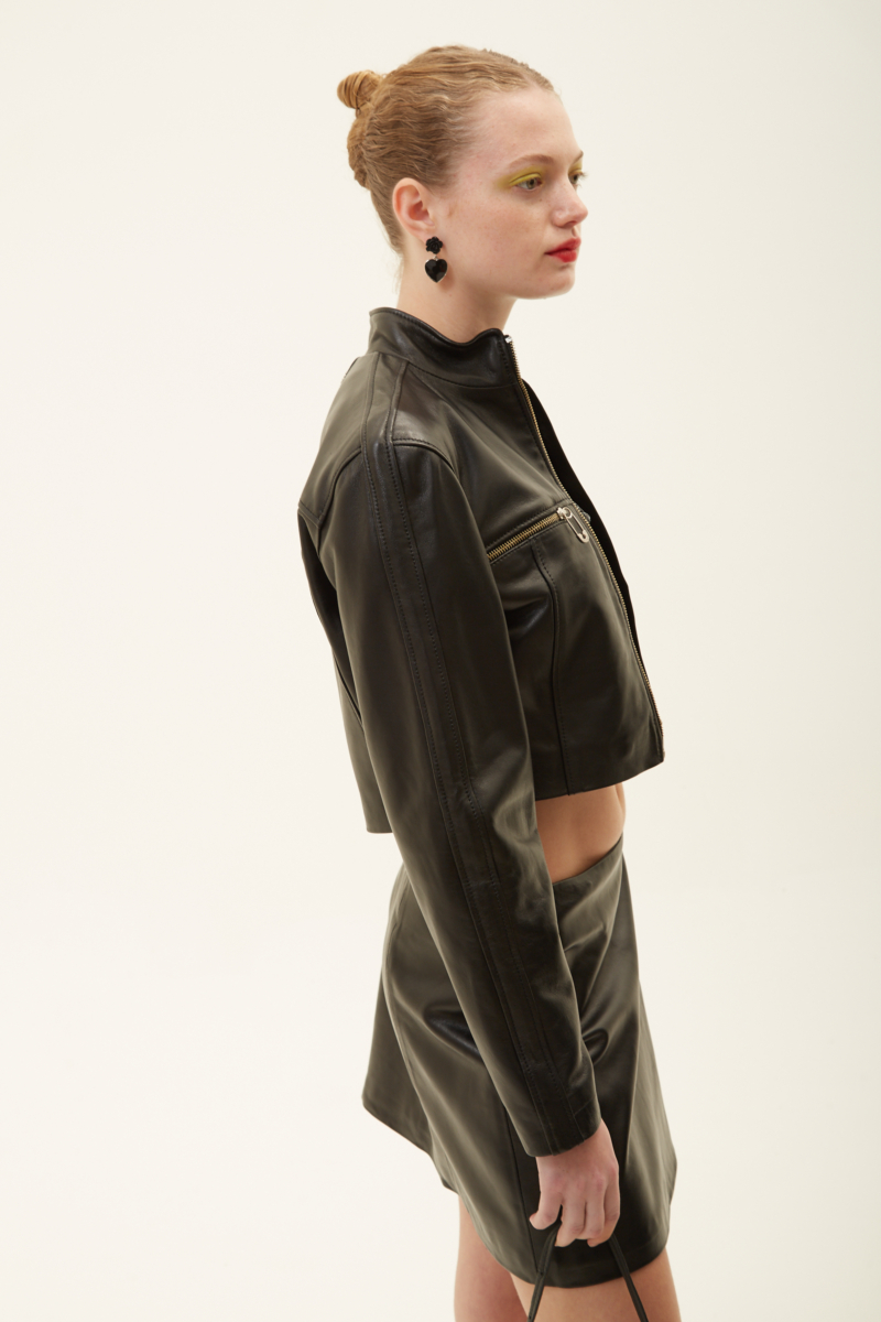 CAMPERA DE CUERO MOTOMAMI // OVINO ITALIANO