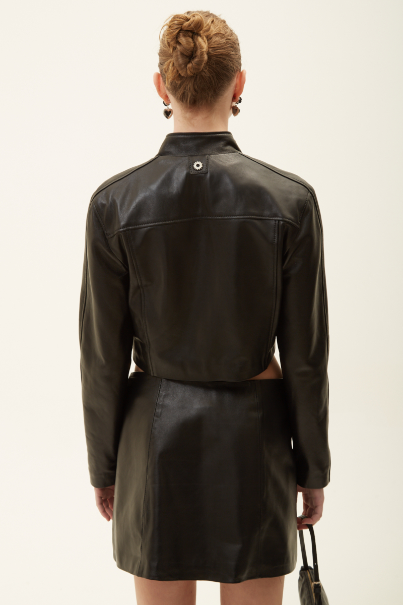 CAMPERA DE CUERO MOTOMAMI // OVINO ITALIANO