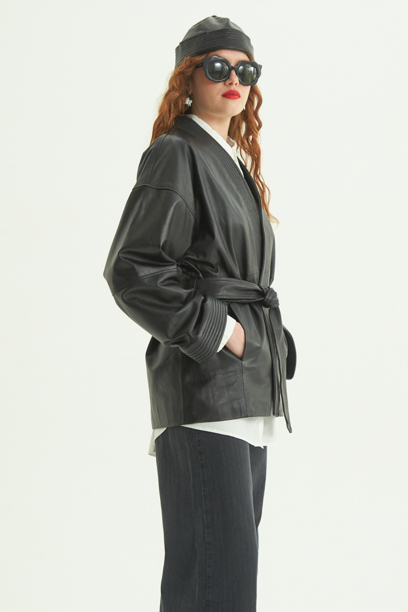 KIMONO DE CUERO LIU // OVINO 