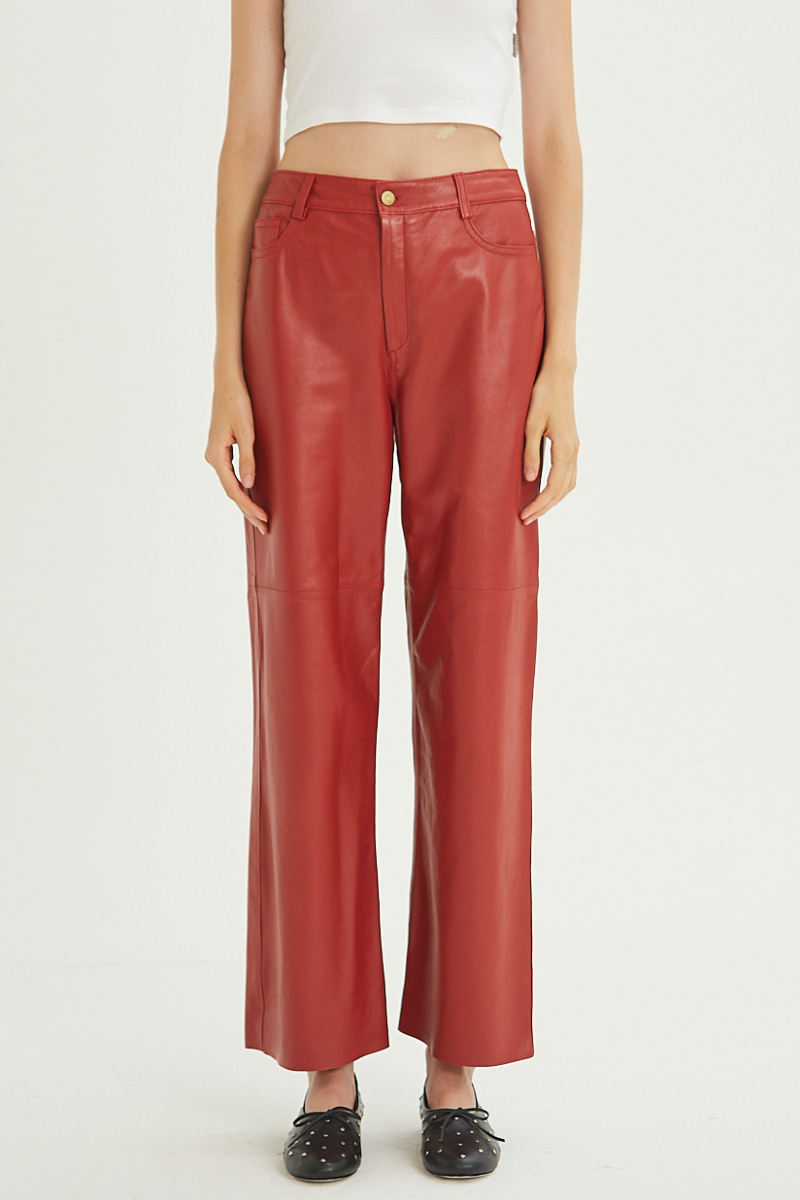 PANTALON DE CUERO LUNA // OVINO ITALIANO