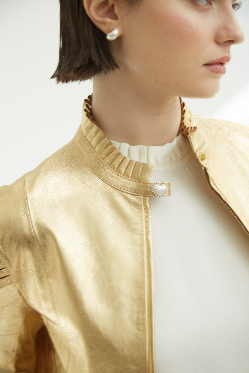 CAMPERA DE CUERO ANYA TAYLOR SWIFT//OVINO ITALIANO 