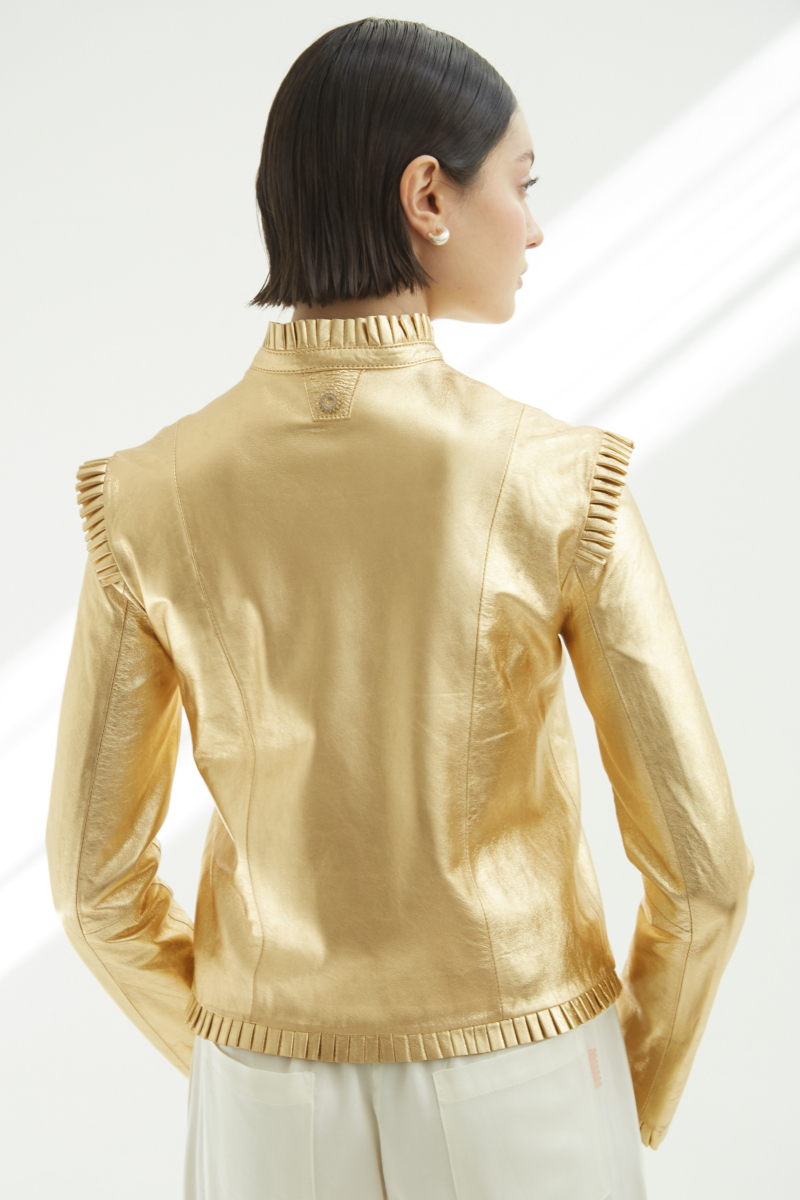 CAMPERA DE CUERO ANYA TAYLOR SWIFT//OVINO ITALIANO 