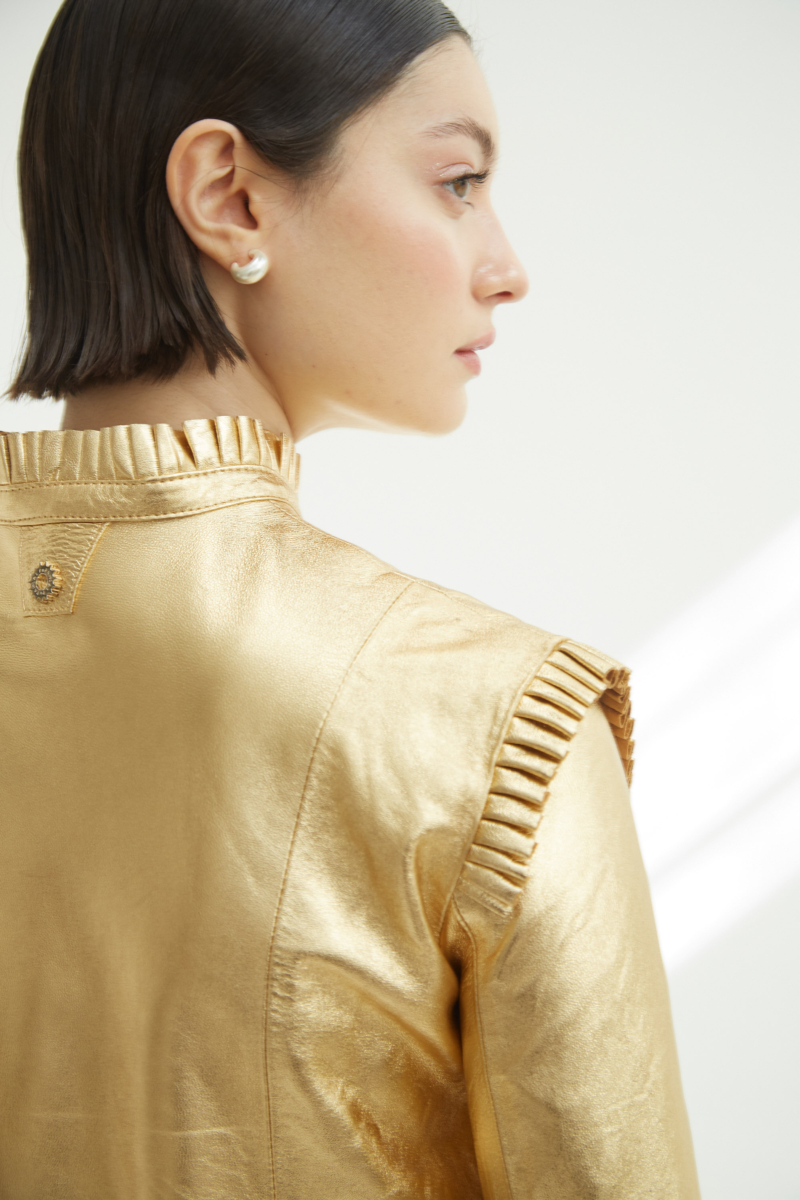 CAMPERA DE CUERO ANYA TAYLOR SWIFT//OVINO ITALIANO 