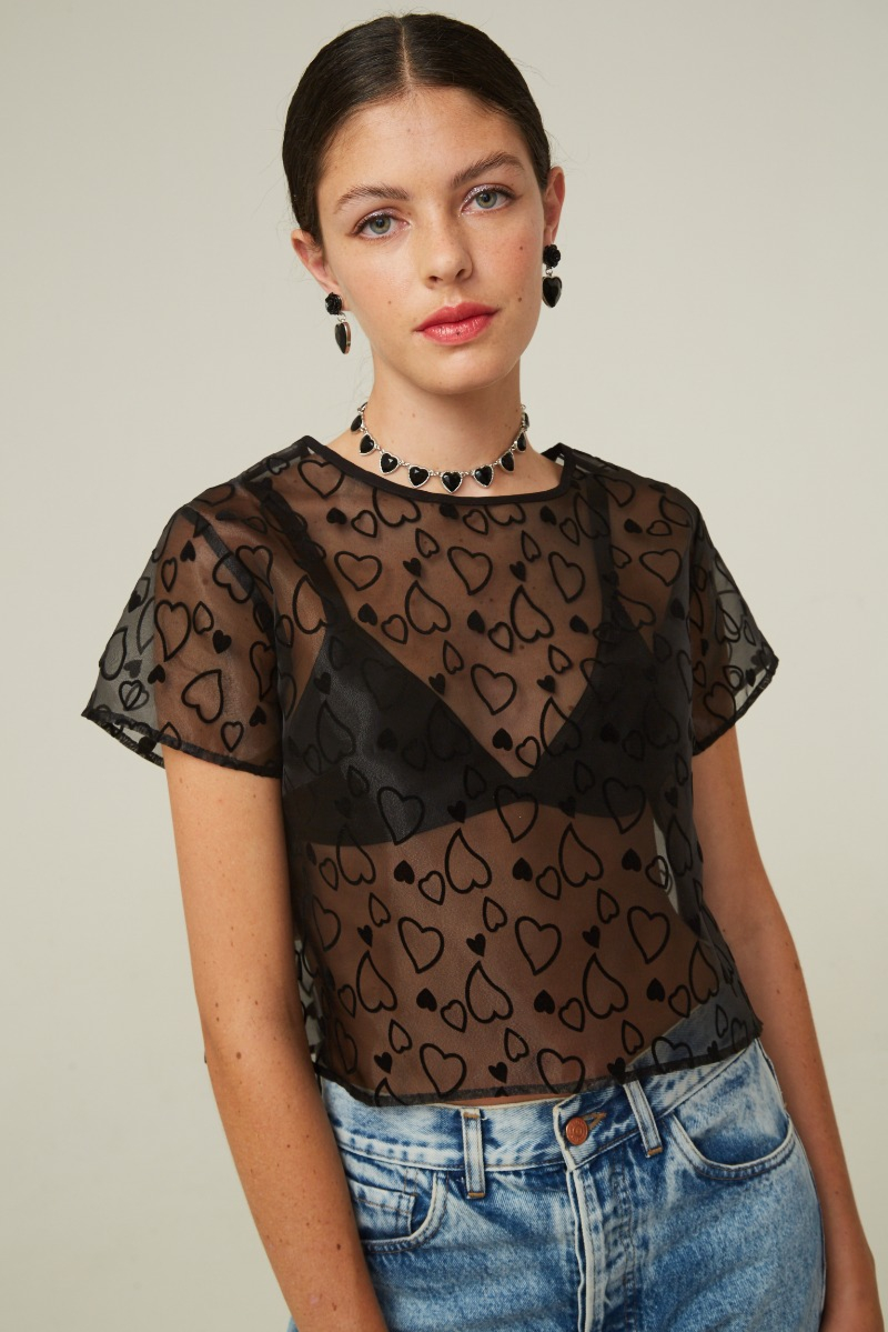 BLUSA GARDEN HEARTS