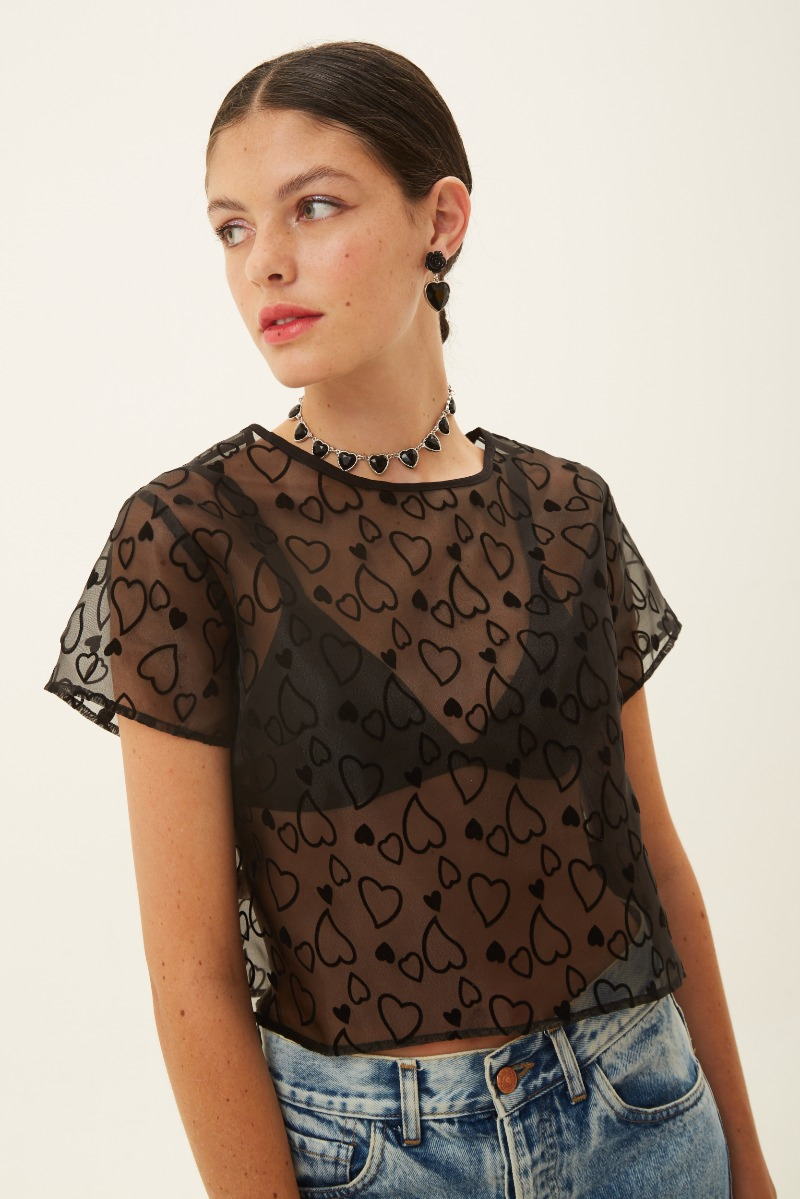 BLUSA GARDEN HEARTS