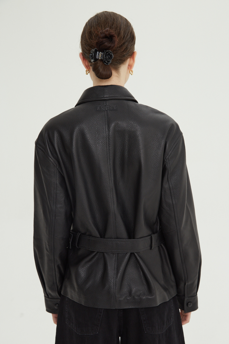 CAMPERA DE CUERO HOLLY // OVINO