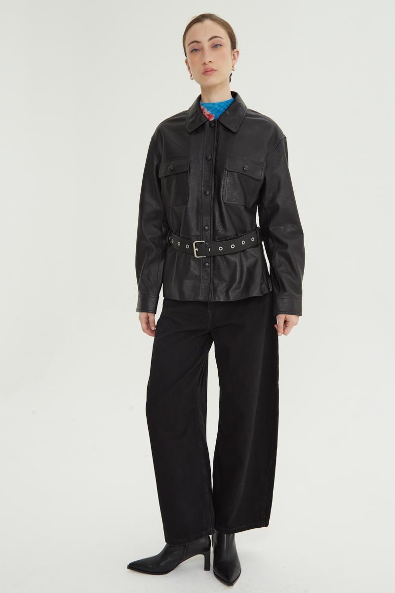 CAMPERA DE CUERO HOLLY // OVINO