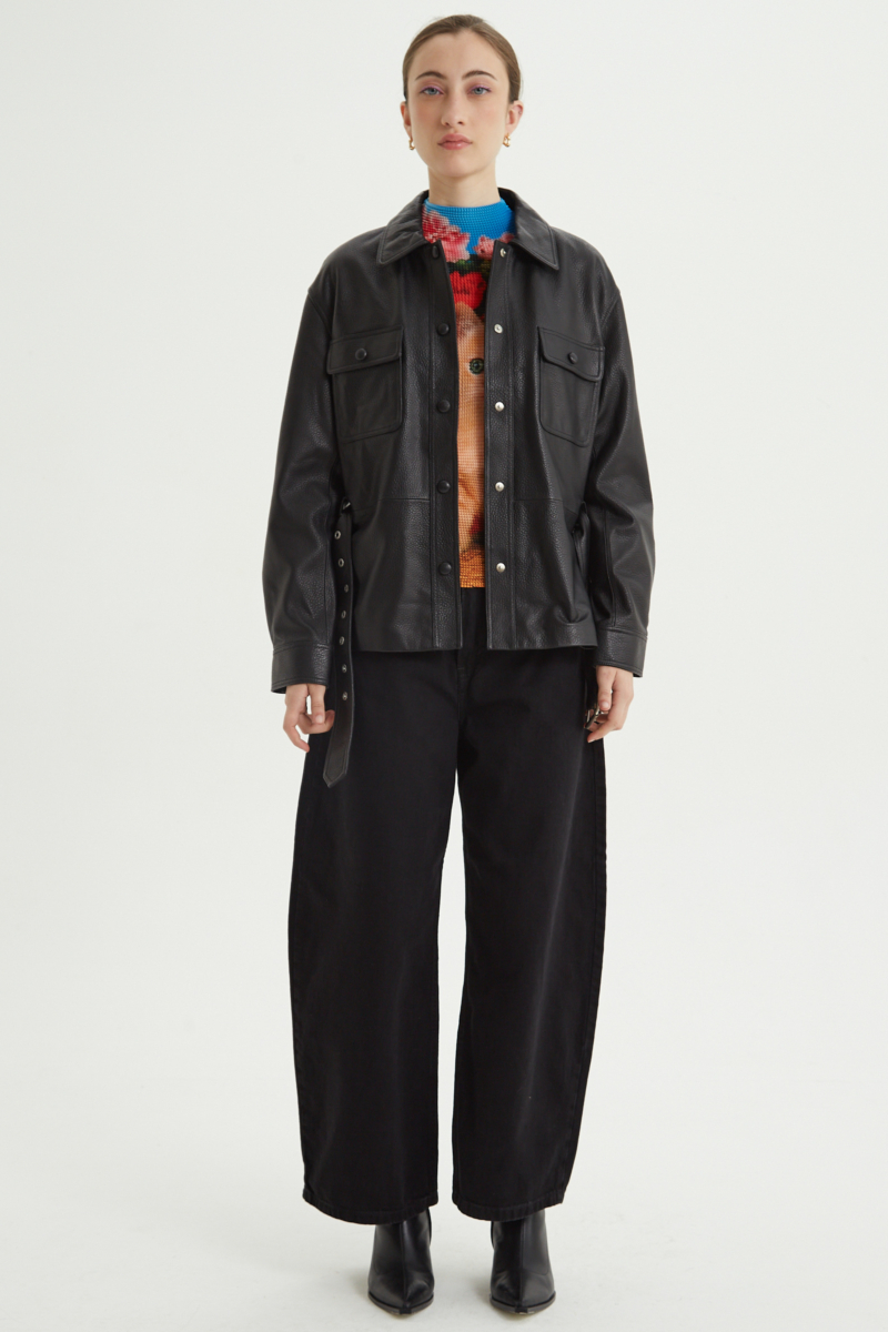 CAMPERA DE CUERO HOLLY // OVINO