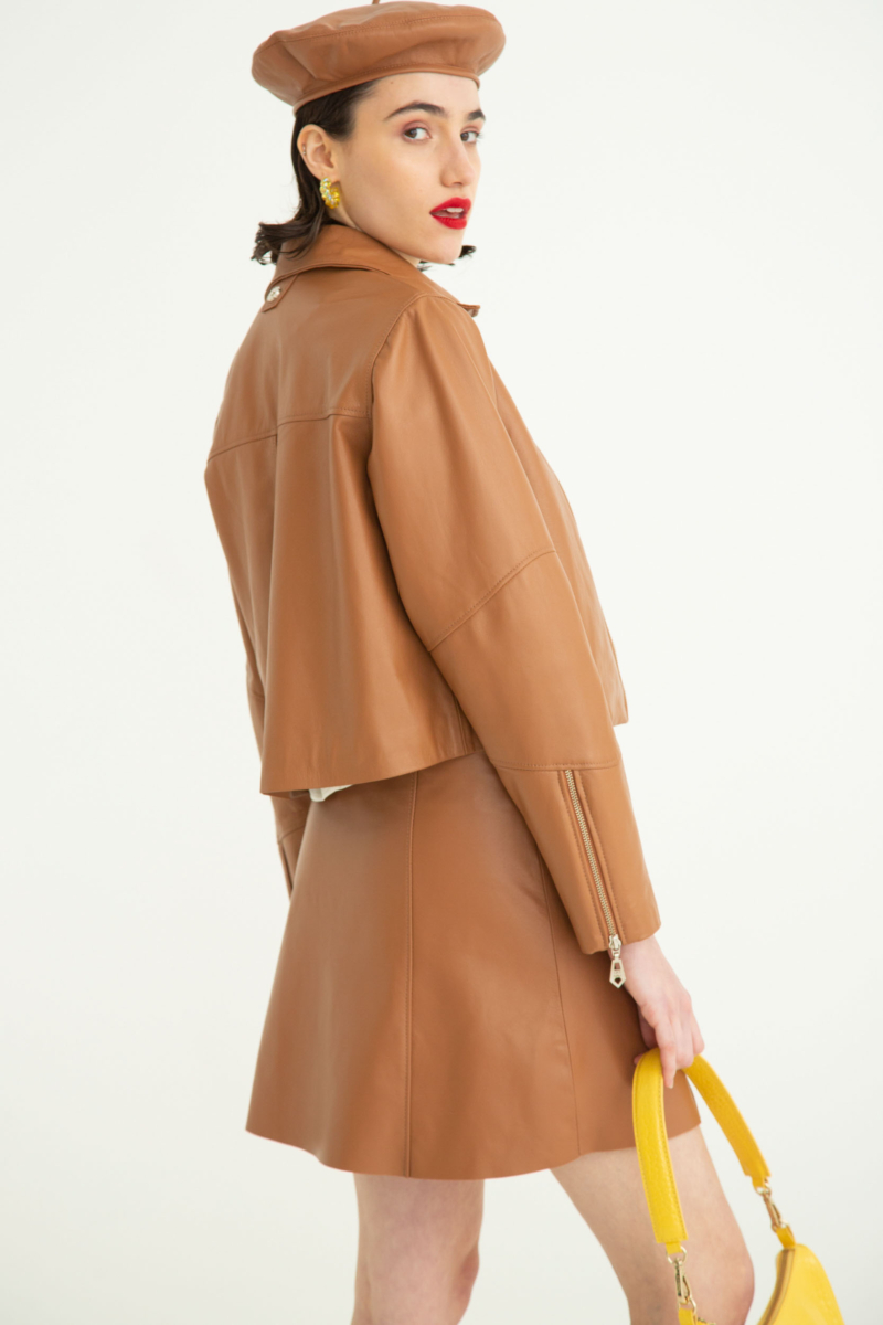 CAMPERA DE CUERO SUZU // OVINO ITALIANO