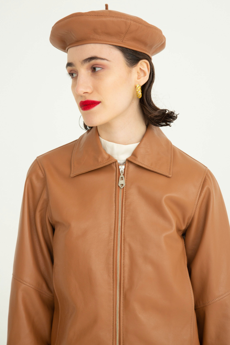 CAMPERA DE CUERO SUZU // OVINO ITALIANO