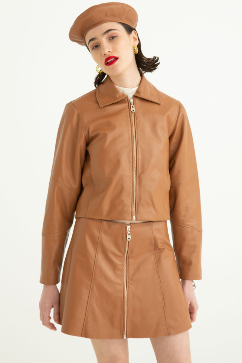 CAMPERA DE CUERO SUZU // OVINO ITALIANO