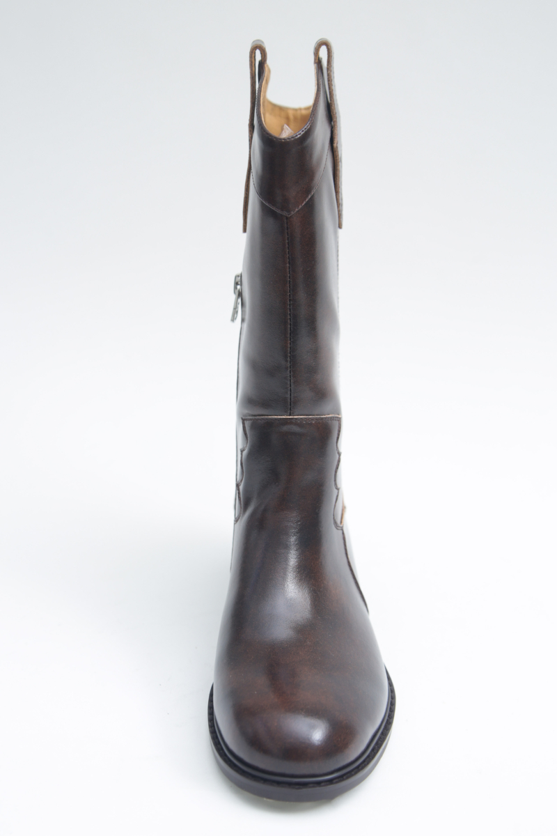 BOTAS DE CUERO AVELLANO