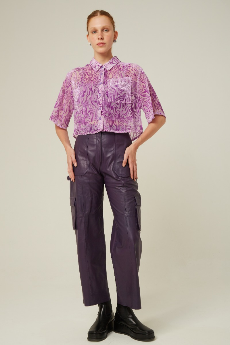 PANTALON DE CUERO BERNINA//VACUNO