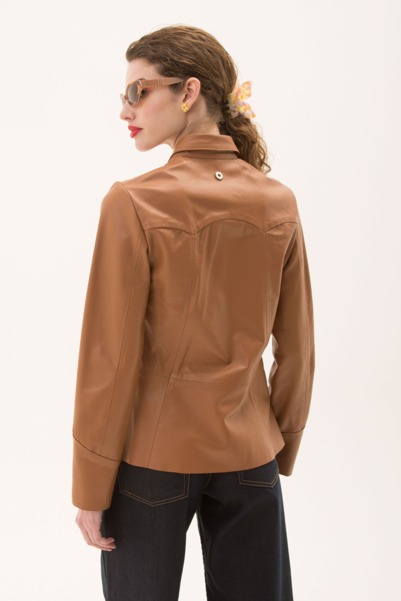 CAMISA DE CUERO MADELAINE // OVINO ITALIANO