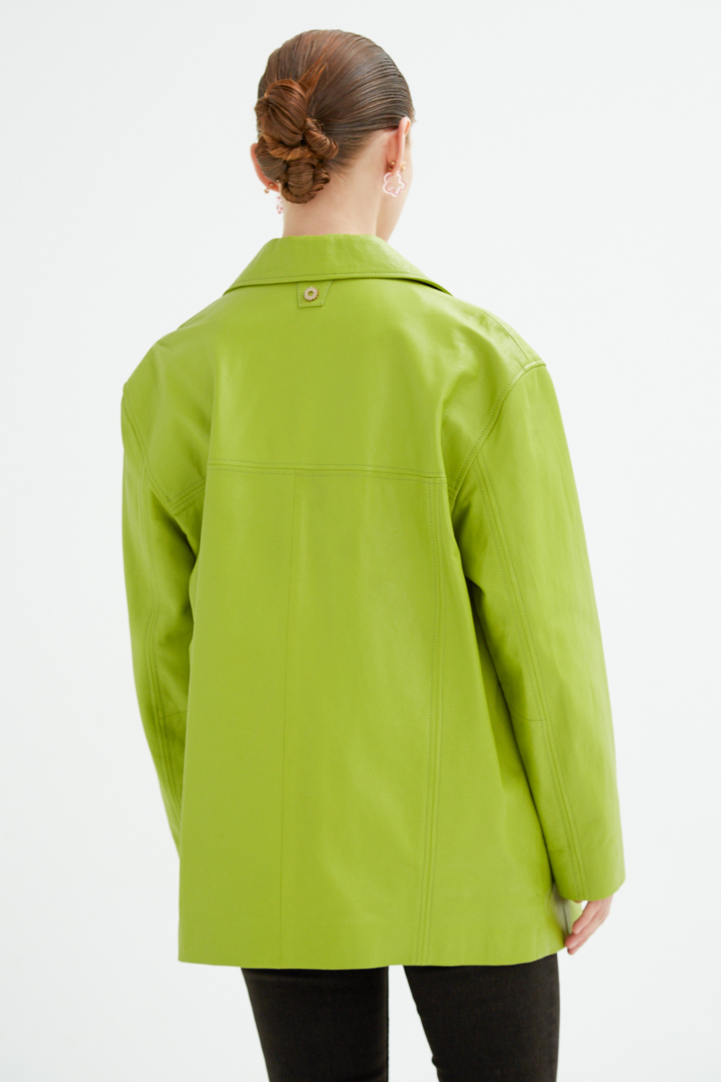 SACO DE CUERO SIDNEY // OVINO ITALIANO