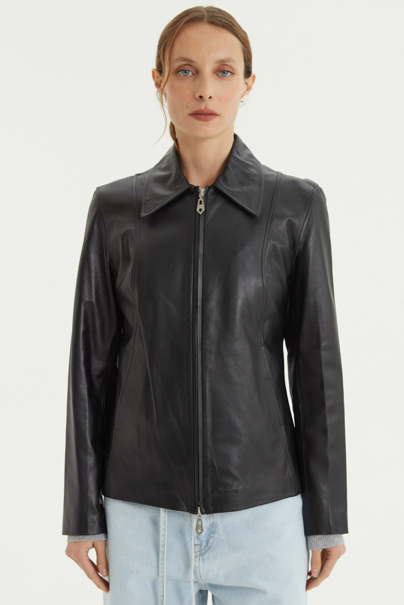 CAMPERA DE CUERO TRINY //OVINO ITALIANO