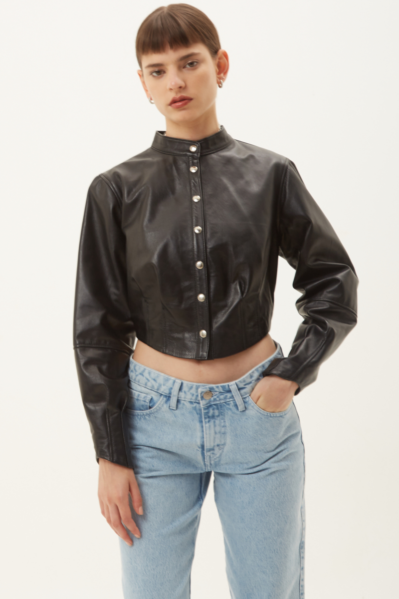 CAMPERA DE CUERO FRANCESCA // OVINO ITALIANO