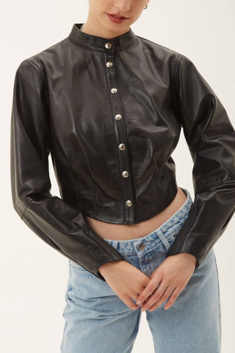 CAMPERA DE CUERO FRANCESCA // OVINO ITALIANO