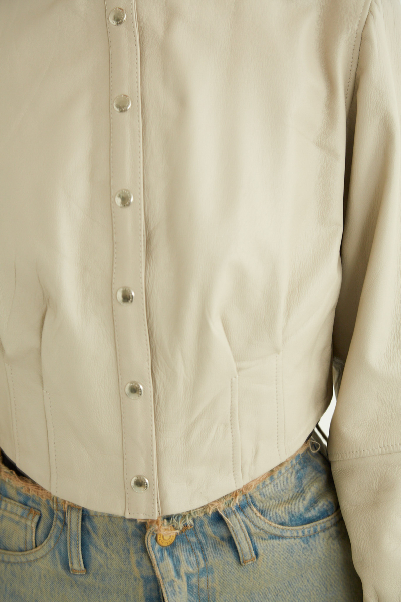 CAMPERA DE CUERO FRANCESCA // OVINO ITALIANO